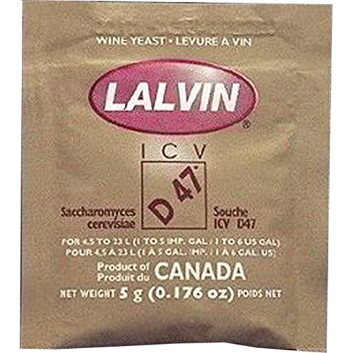 Lalvin D-47 Saccharomyces Cerevisiae 3 5 G. Pouchs