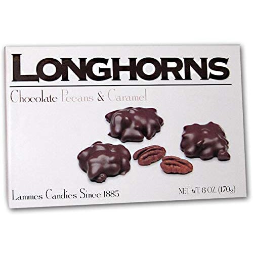 Lammes Candies Milk Chocolate Longhorns - Milk Chocolate Pecans