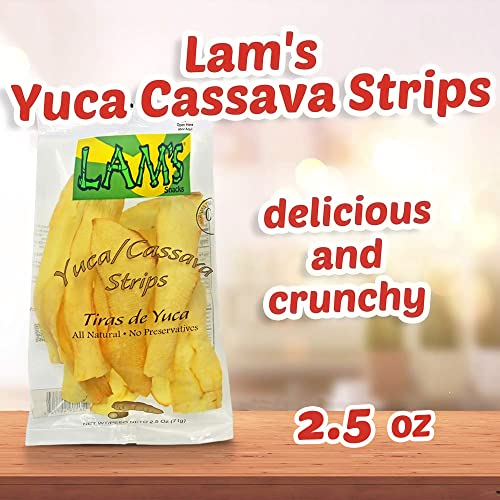 Lams Strips/Premium Quality Yuca/Cassava strips 2.5 oz pack06