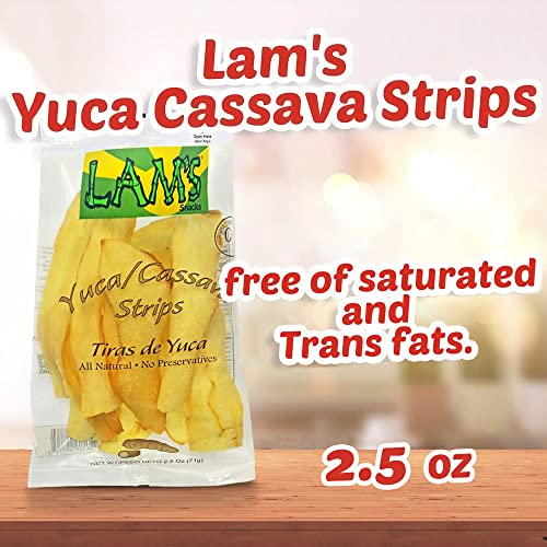 Lams Strips/Premium Quality Yuca/Cassava strips 2.5 oz pack06