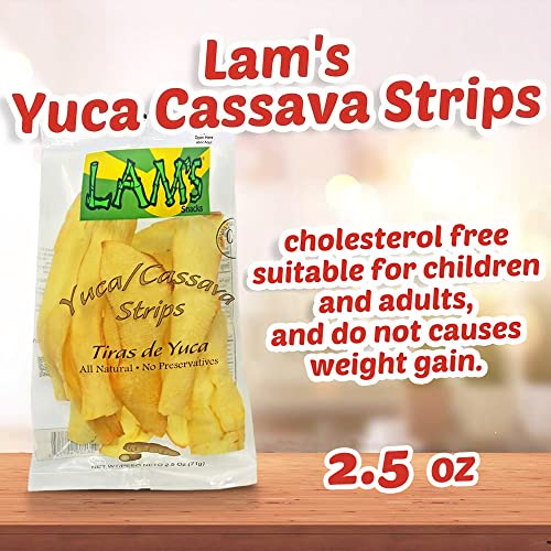 Lams Strips/Premium Quality Yuca/Cassava strips 2.5 oz pack06