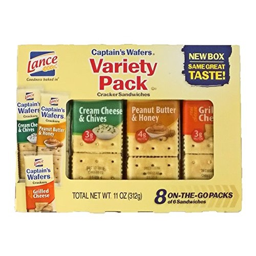 Lance Captains Wafers Variety Pack Cracker Sandwiches Pack Of 3