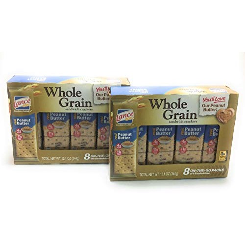 Lance Whole Grain Peanut Butter Sandwich Crackers 12.1 Oz, Pack