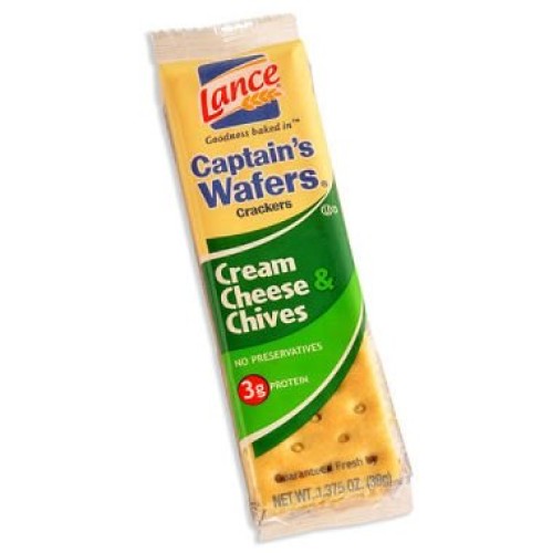 Lance Captains Wafers Cream Cheese &Amp; Chives Crackers 40 Ct.