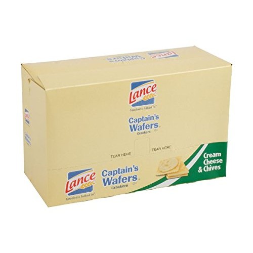 Lance Captains Wafers Cream Cheese &Amp; Chives Sandwich Crackers [
