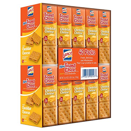 Lance Lance Toastchee Cheddar Cheese 1.41 Oz., 40 Ct., 56.4 Oz