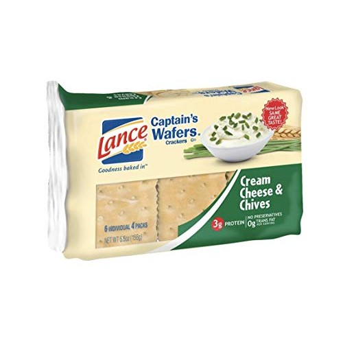 Lance Captains Wafers Cream Cheese And Chives 2Pk