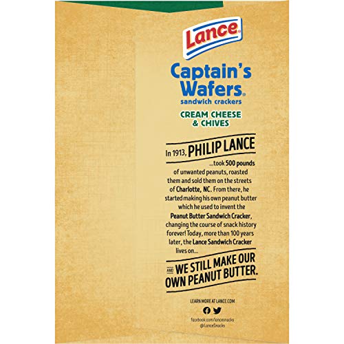 Lance Captains Wafers Cream Cheese And Chives Sandwich Crackers