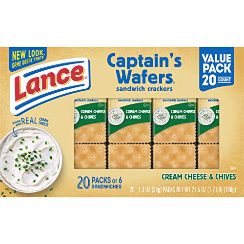 Lance Captains Wafers Cream Cheese And Chives Sandwich Crackers