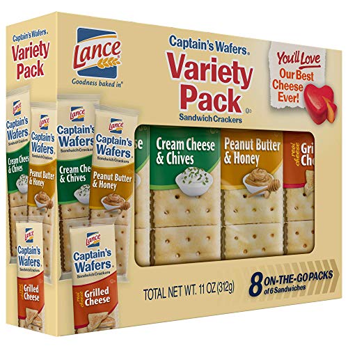 Lance Captains Wafers Variety Crackers 11 Oz 8 Count Boxes - Si
