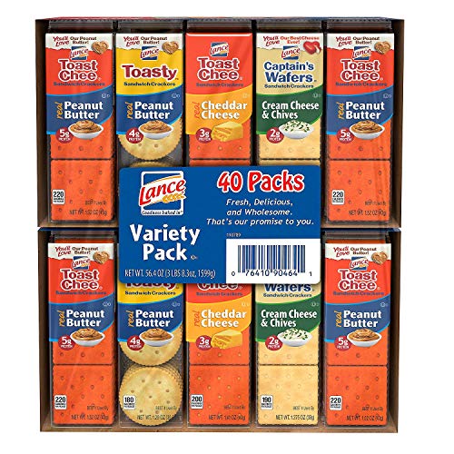 Lance Sandwich Cracker Variety Pack 40 Ct. Pack Of 2