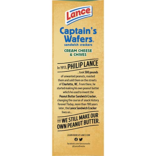 Lance Sandwich Crackers, Cream Cheese And Chives Captains Wafer