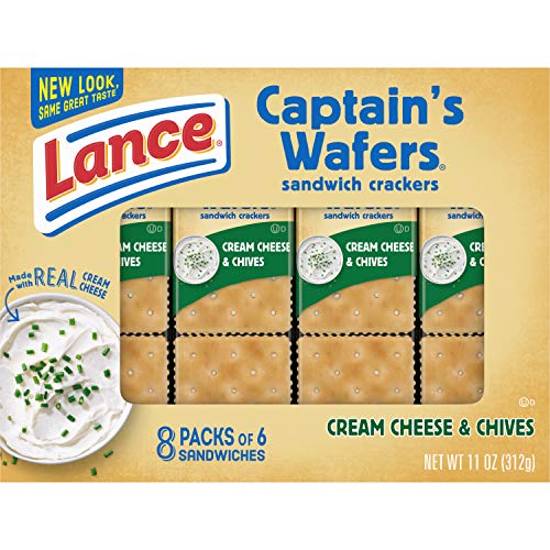 Lance Sandwich Crackers, Cream Cheese And Chives Captains Wafer