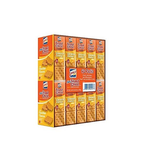 Lance Sandwich Crackers, Toastchee Cheddar Cheese 40 Pk. A1