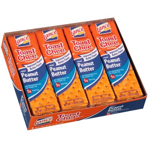 Lance Toast Chee Peanut Butter Crackers, 40Count