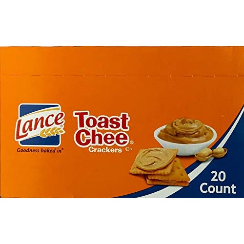 Lance Toast Chee Peanut Butter Sandwich Crackers, 1.5 Ounce - 20