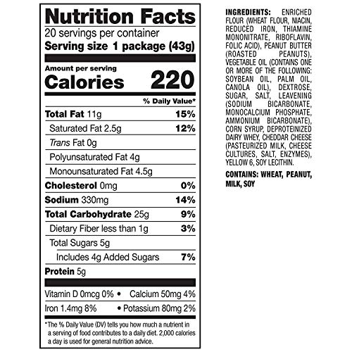 Lance Toasty And Toastchee Assorted Sandwich Crackers, 40 Count Lance Toasty And Toastchee Assorted Sandwich Crackers, 40 Count