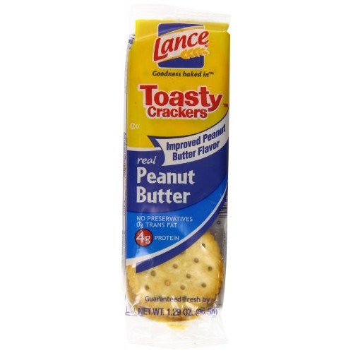 Lance Toasty Crackers, Real Peanut Butter, 51.5 Ounce 40 Packs.