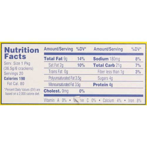 Lance Toasty Crackers, Real Peanut Butter, 51.5 Ounce 40 Packs.