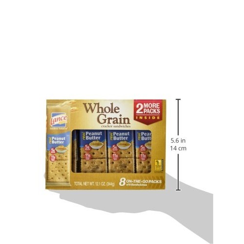 Lance Whole Grain Cracker Sandwiches, 3 Boxes Of 6 Individually
