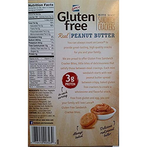 Lance [Snyders] Gluten Free Peanut Butter Bite Sized Sandwich S