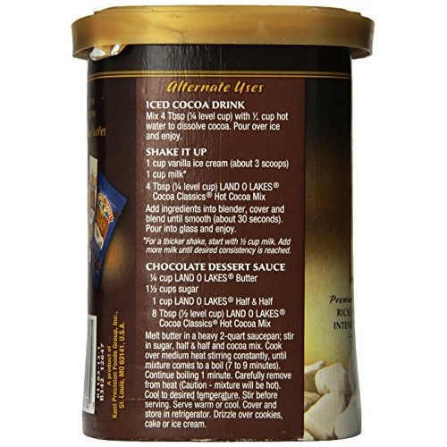 Land O Lakes Canister Hot Cocoa Mix, Arctic White, 14.8 Ounce