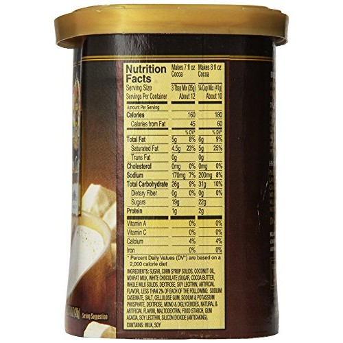 Land O Lakes Canister Hot Cocoa Mix, Arctic White, 14.8 Ounce