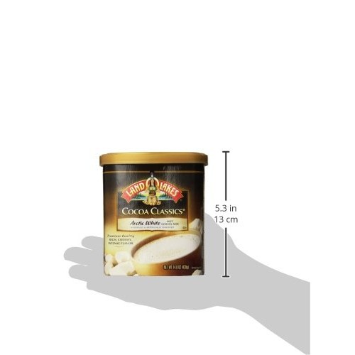 Land O Lakes Canister Hot Cocoa Mix, Arctic White, 14.8 Ounce