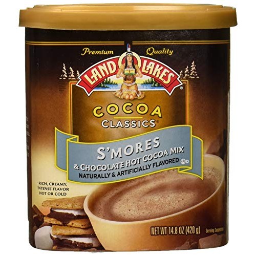 Land O Lakes Canister Hot Cocoa Mix, Smores, 14.8 Ounce