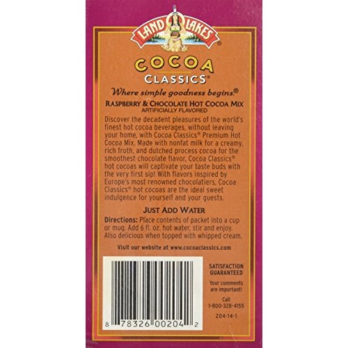 Land O Lakes Cocoa Classics Hot Cocoa Mix Chocolate &Amp; Raspberry