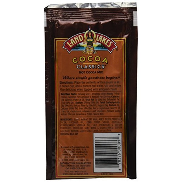 Land O Lakes, Cocoa Mix Classic Chocolate Supreme, 1.25-Ounce 1...