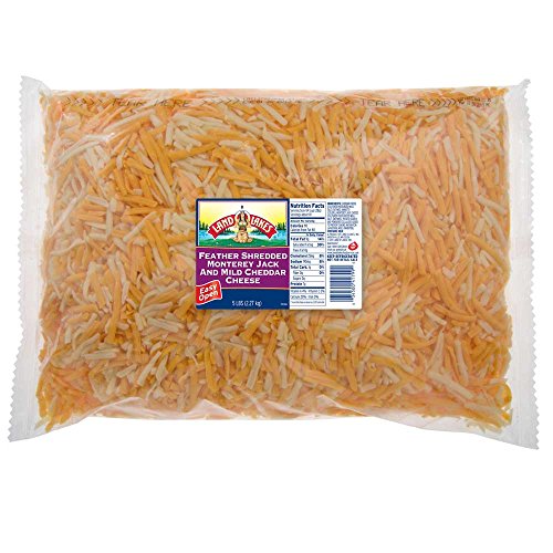 Land O Lakes Shredded Mild Cheddar Cheese Blend, 5 Pound -- 4 Pe