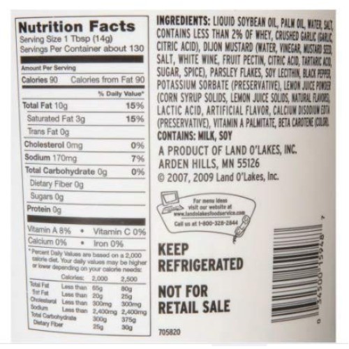 Land O Lakes Signature Garlic and Herb Blend Butter - Spread, 4 ...