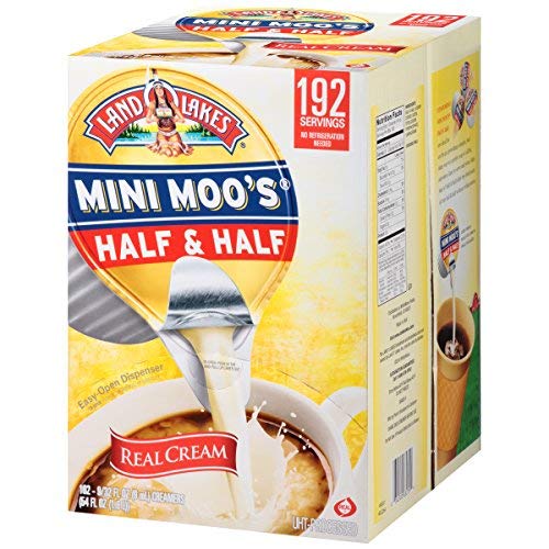 Land O Lakes Mini Moos Real Cream Half &Amp; Half, 9 Ml Cups, 192 C