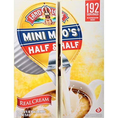 Land O Lakes Mini Moos Real Cream Half &Amp; Half, 9 Ml Cups, 192 C