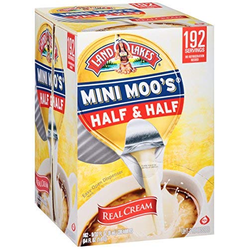 Land O Lakes Mini Moos Real Cream Half &Amp; Half, 9 Ml Cups, 192 C