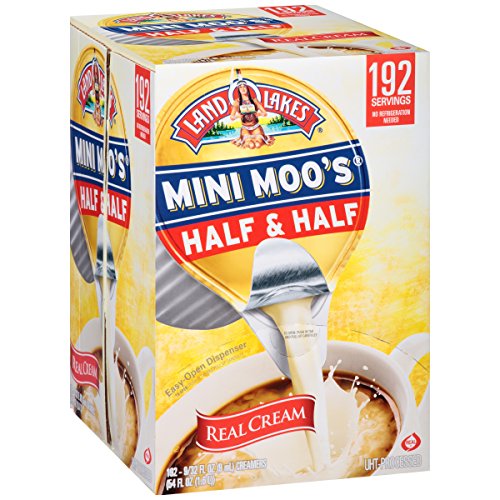 Land O Lakes Mini Moos Real Cream Half &Amp; Half, 9 Ml Cups, 192 C