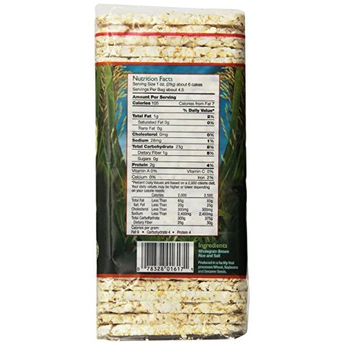 Landau Thin Cakes Pack Of 12 Rice Cake Salted