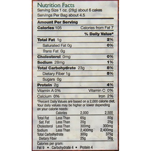 Landau Thin Cakes Pack Of 12 Rice Cake Salted