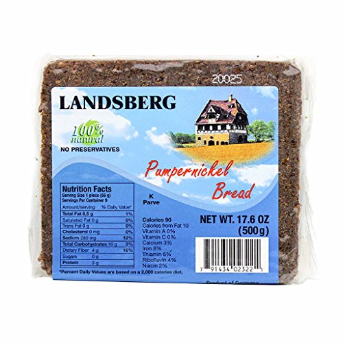 German Pumpernickel Bread By Landsberg 17.6 Ounce