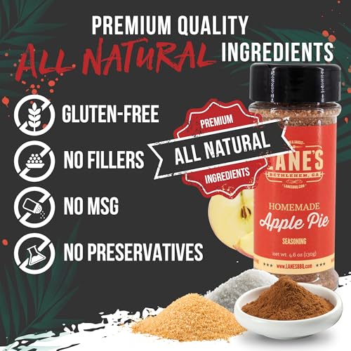 Lane's Desserts Apple Pie Seasoning, All-Natural Homemade Savory...