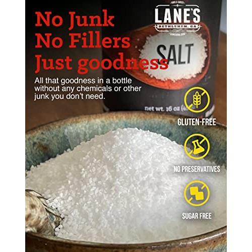 Lanes Kosher Salt Coarse Grain - Premium Coarse Salt for BBQ & ...