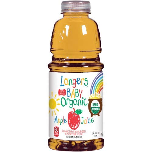 Langers Baby 100% Organic Apple Juice Pack Of 4