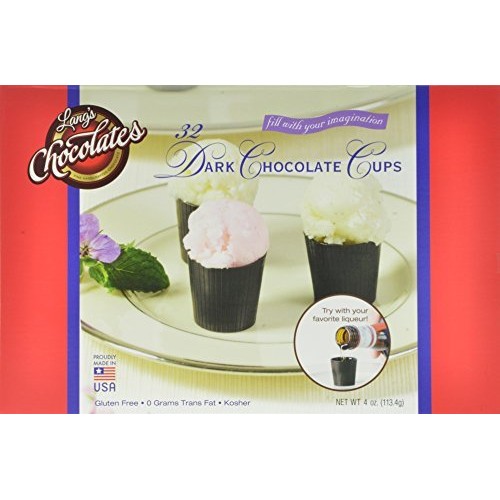 64 Dark Chocolate Dessert Cups Certified Kosher-dairy