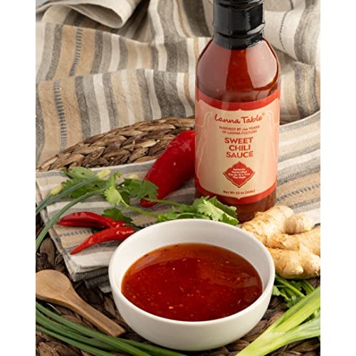 Lanna Table Thai Sweet Chili Sauce with Garlic & Ginger, 13 Oz S...