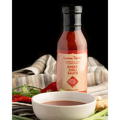 Lanna Table Thai Sweet Chili Sauce with Garlic & Ginger, 13 Oz S...