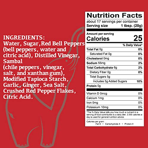 Lanna Table Thai Sweet Chili Sauce with Garlic & Ginger, 13 Oz S...