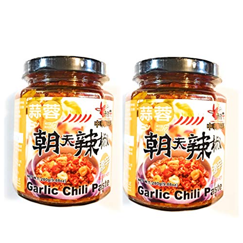 Laoruzhi Garlic Chili Paste 9.88 Oz2 Pack蒜蓉朝天辣椒
