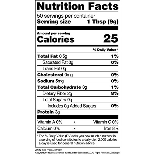 Yeast, Active Dry 16 Oz, Zin: 524686