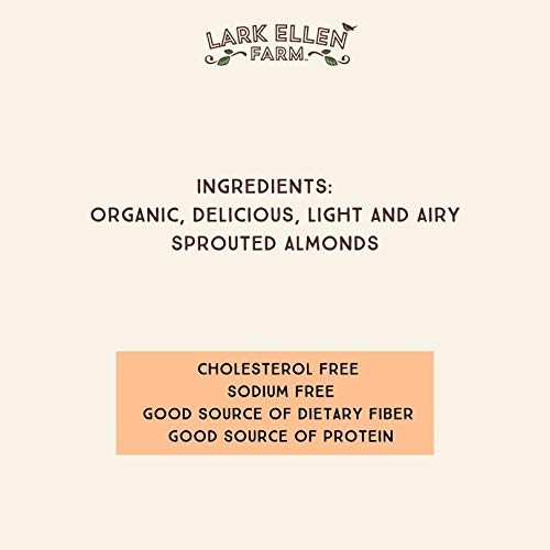 Lark Ellen Farm Raw Almonds Organic Sprouted Almonds Unsalted, S